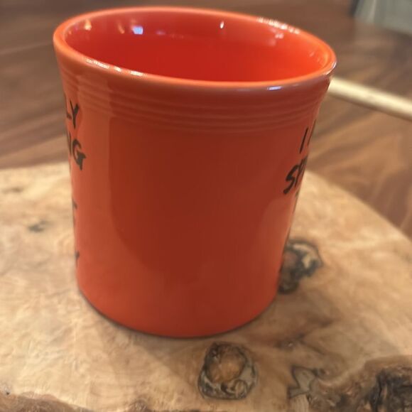 Rare Fiestaware Mug "I'm Only Speaking to My Cat Today" - Picture 3 of 7